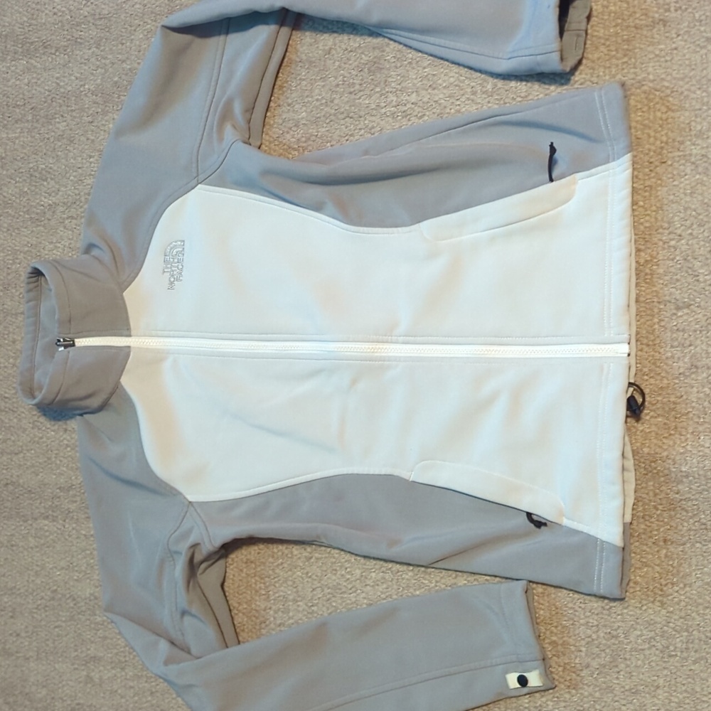 Women's the north face jacket size small White/Grey